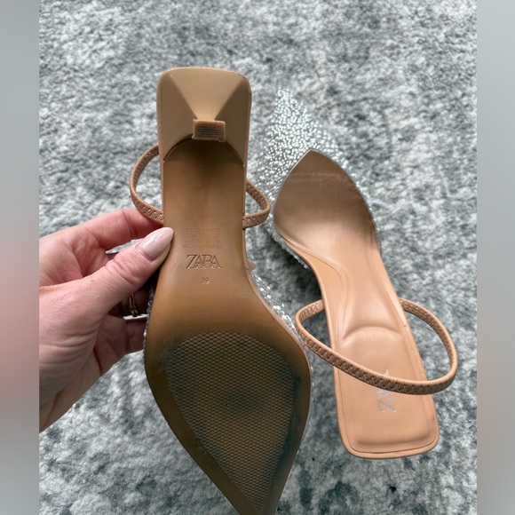 Zara Faux Pearl Slingbacks - Picture 3 of 4